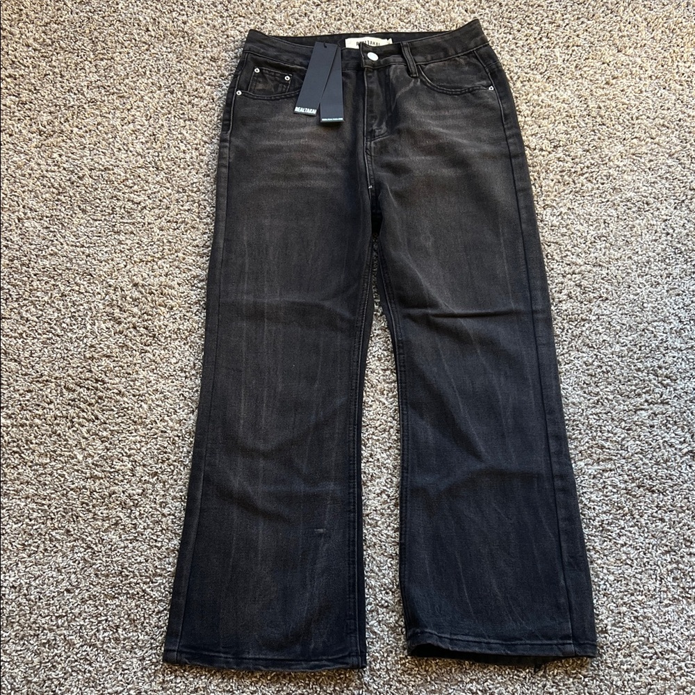 Classic Black Straight Leg Women's Jeans